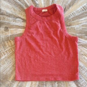 Apricot Lane Red Ribbed Tank Top